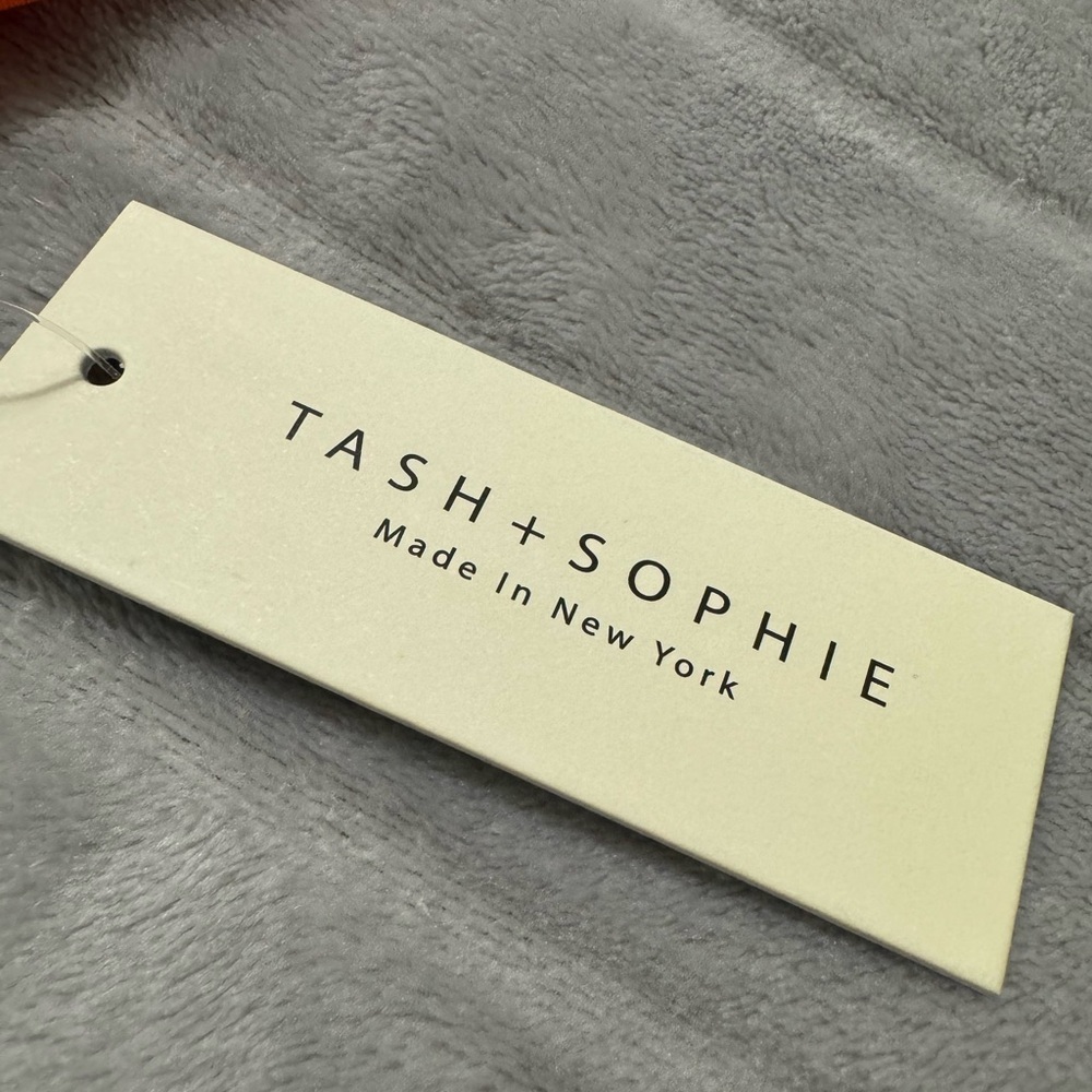 Tash & Sophie Contrast Trim Jersey Dress Orange White - Picture 7 of 8